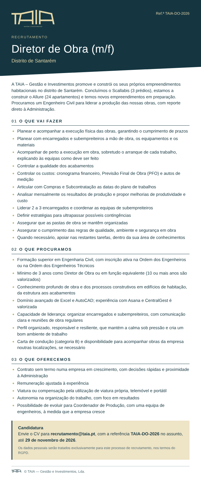 Director de Obra 