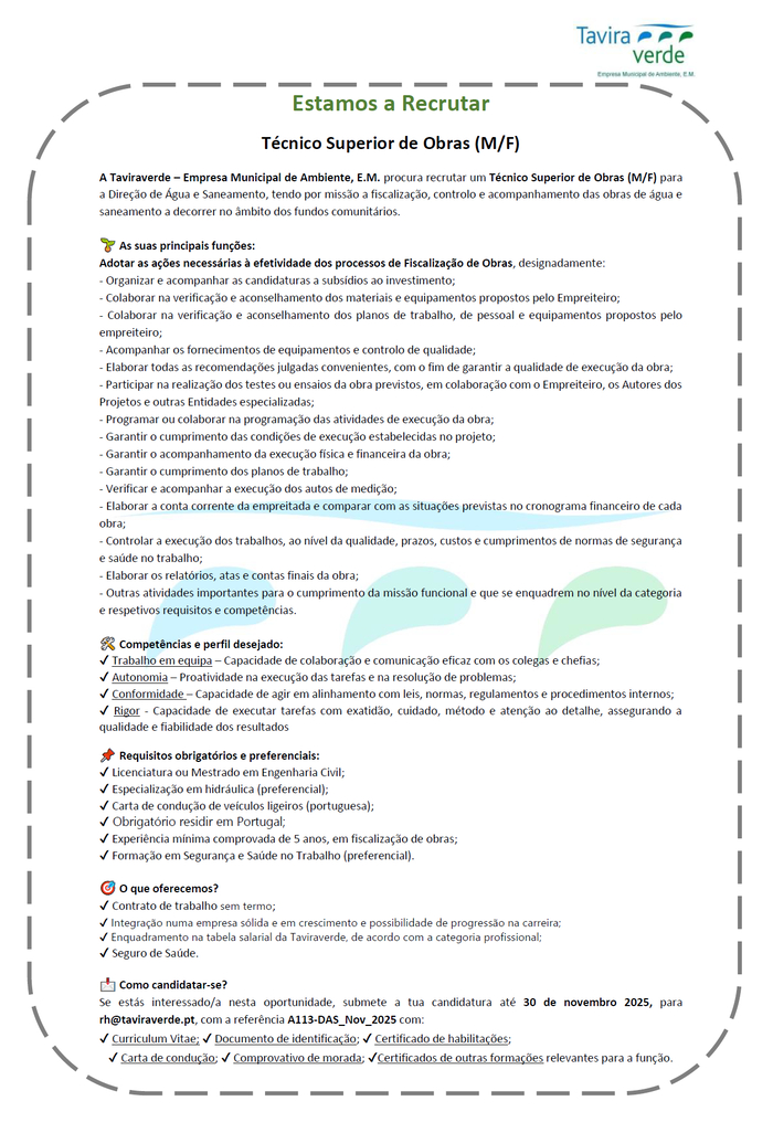 Técnico Superior de Obras